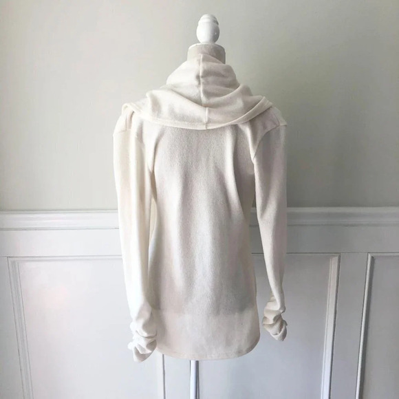 Style Rack Ivory Soft Knit Cowl Sweater S - Picture 3 of 5